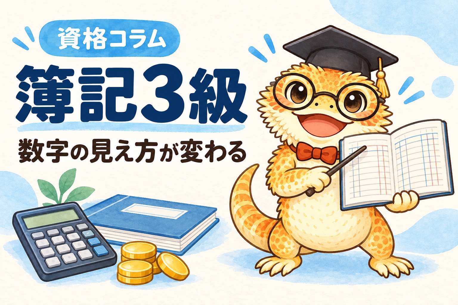 簿記3級を取ったら何ができる？ 管理人コラムのイメージ