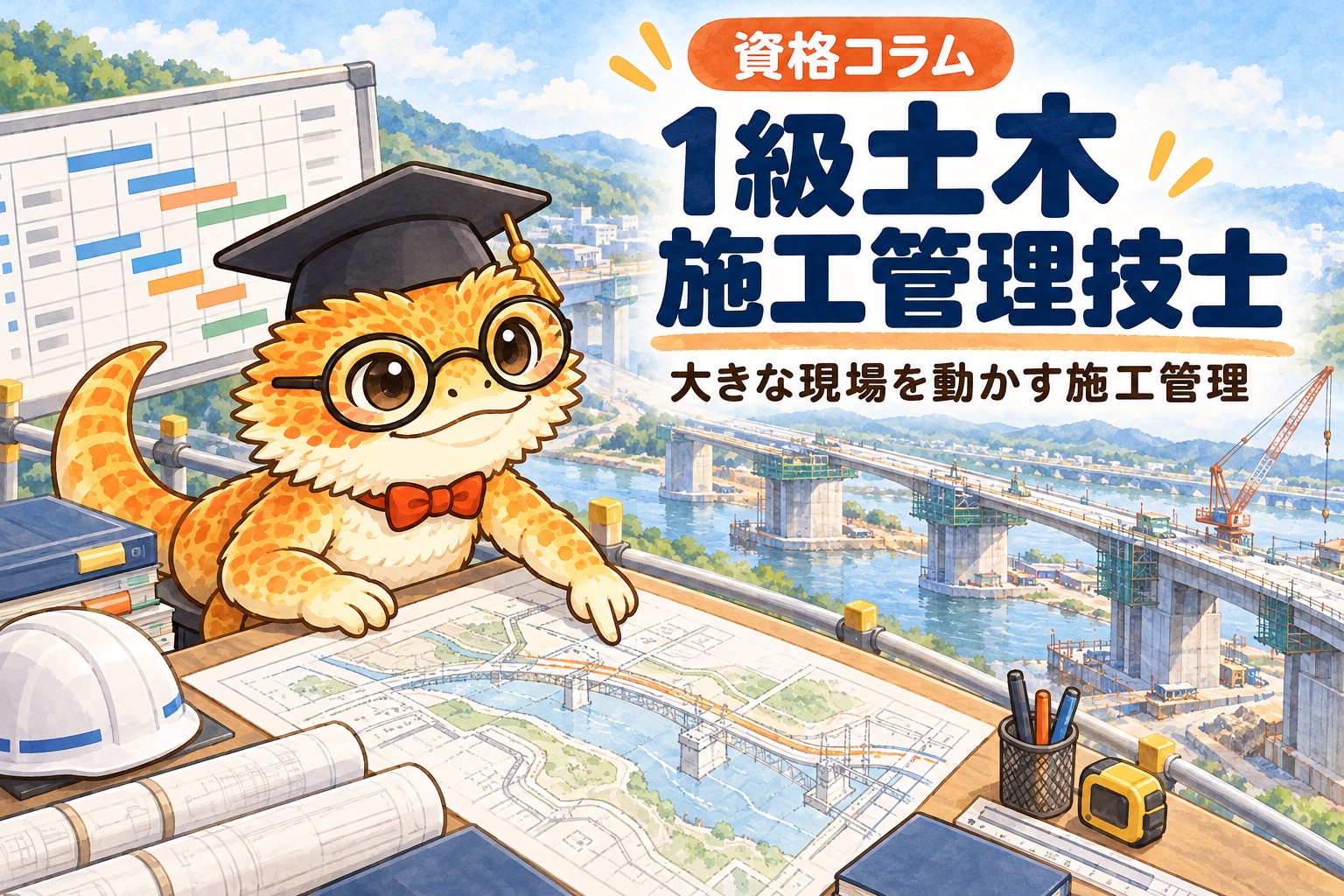 1級土木施工管理技士を取ったら何ができる？ 管理人コラムのイメージ