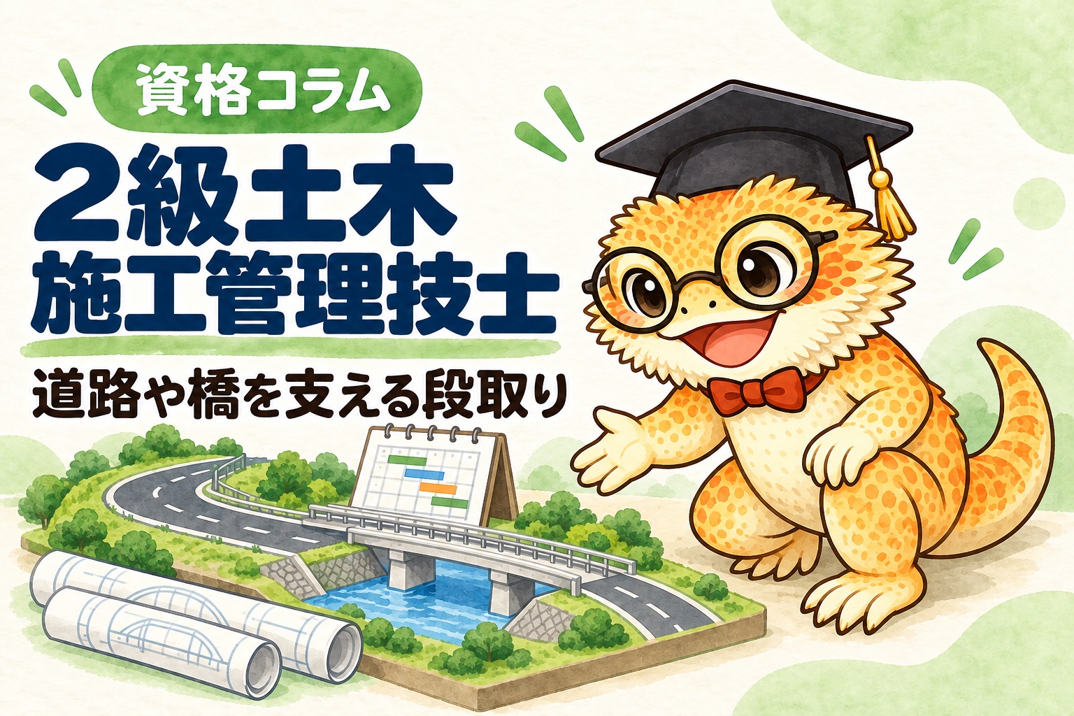 2級土木施工管理技士を取ったら何ができる？ 管理人コラムのイメージ